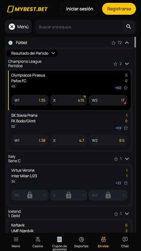 Mybest Apuestas en vivo en España