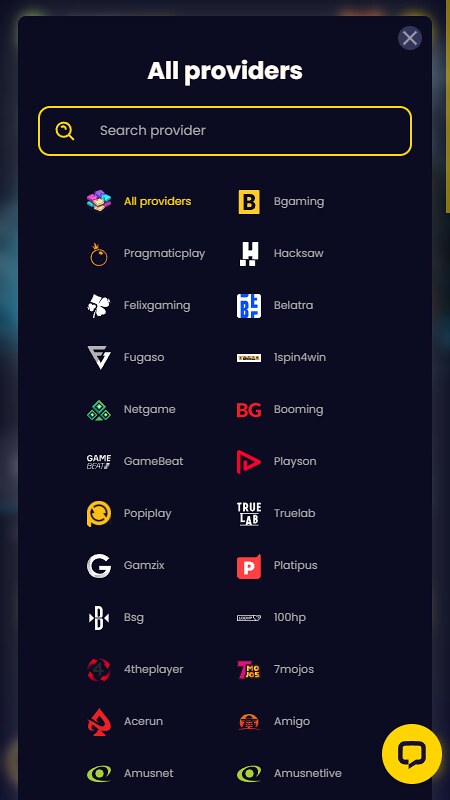 SlotsGem providers
