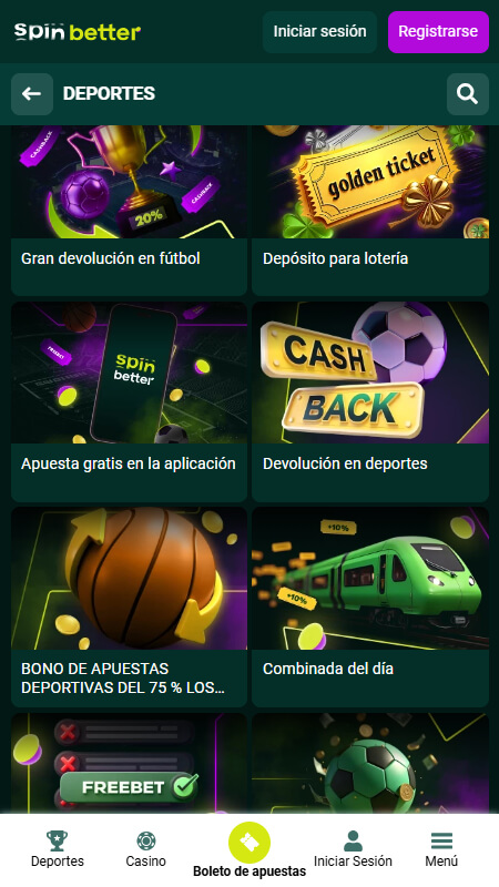 Spinbetter sport bonuses