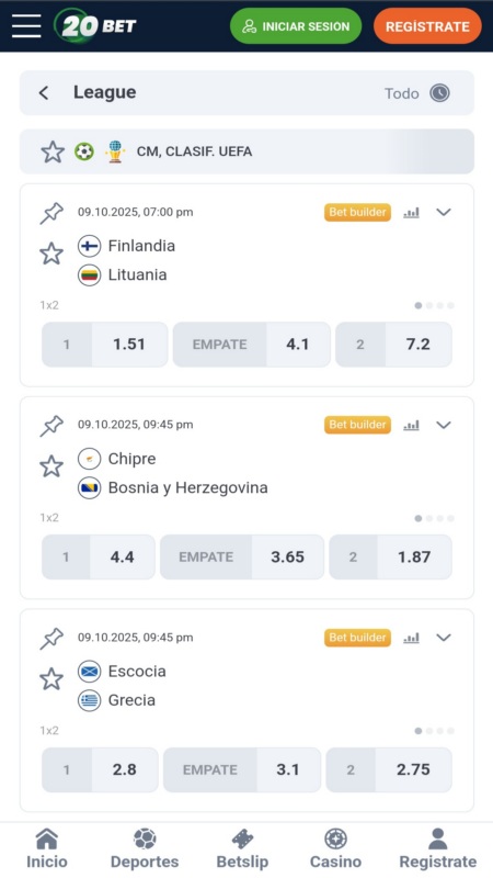20Bet Copa del Mundo 2026