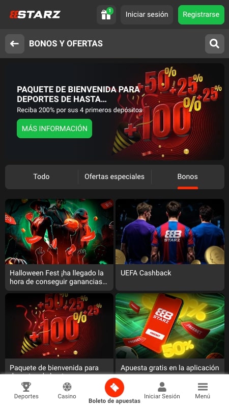 Todas las ofertas de 888Starz