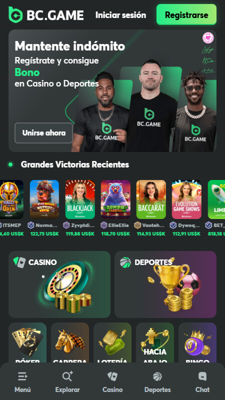 BC.Game main page