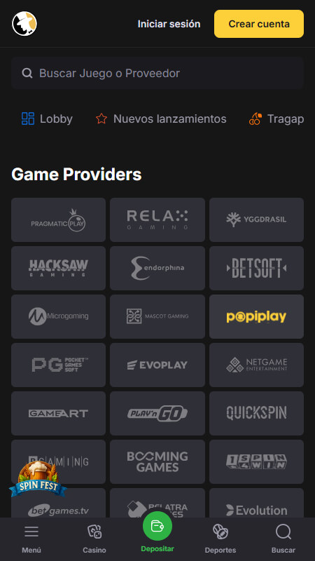 FortuneJack Game providers