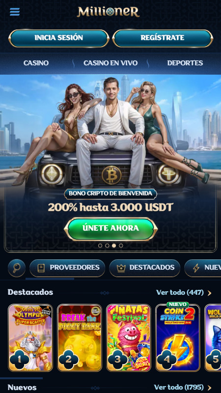 Millioner main page