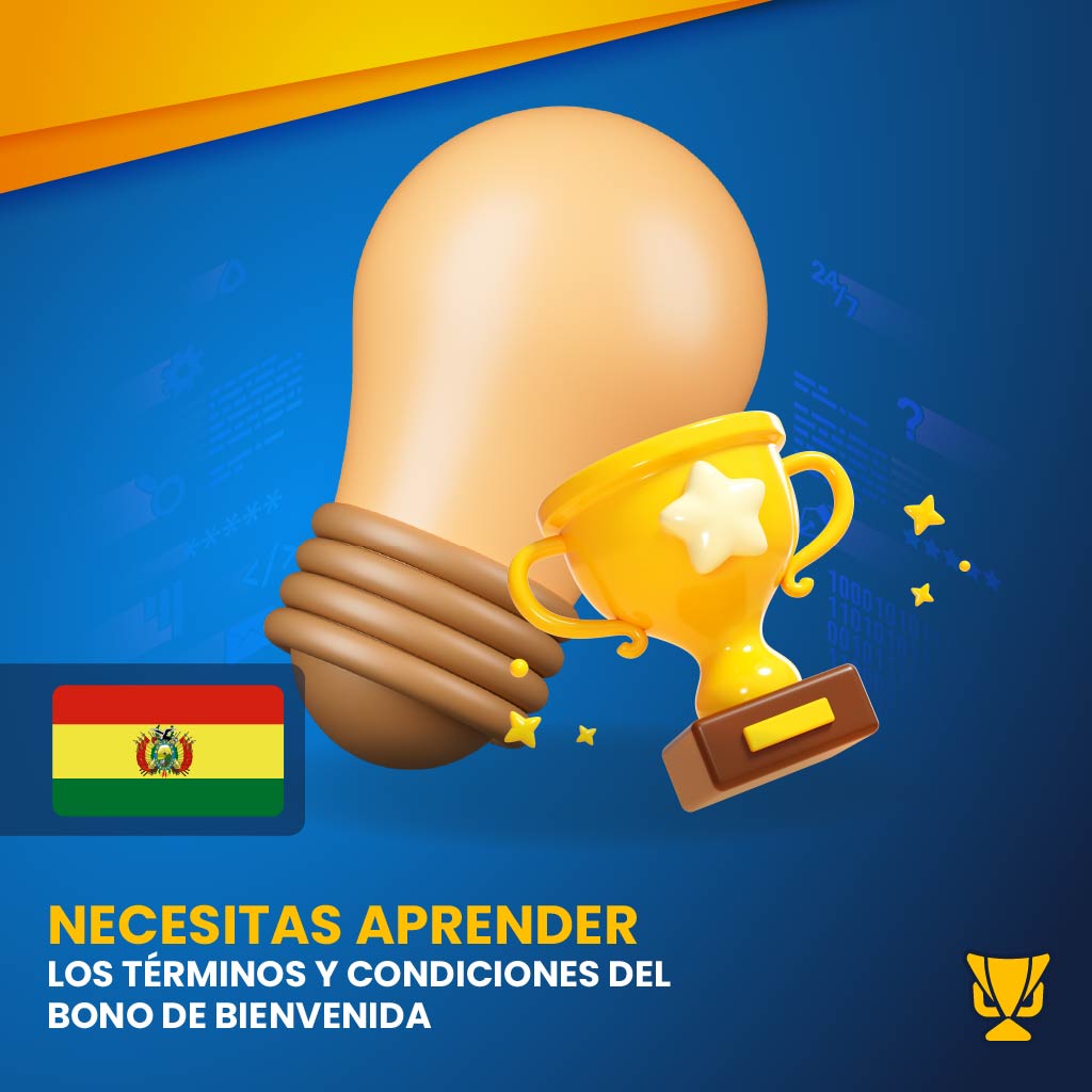 Necesitas aprender los términos y condiciones del bono de bienvenida