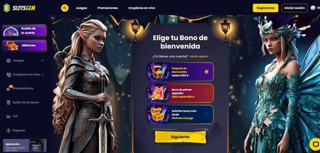 Sitio oficial de SlotsGem