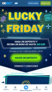 Bono de fin de semana 1xBet