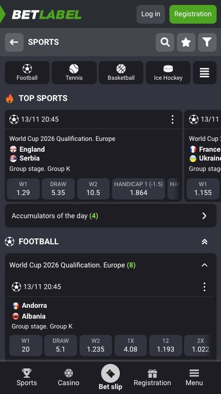 BetLabel - Apuestas de Copa del Rey