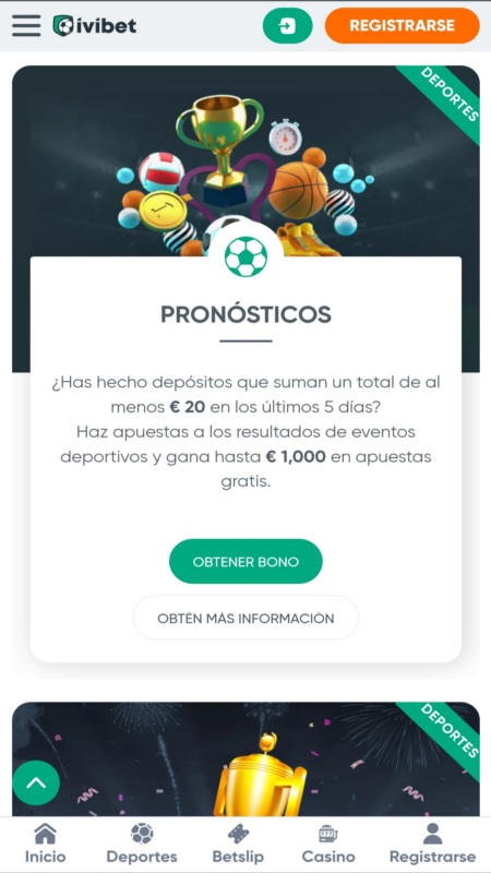Ivibet bono de pronosticos