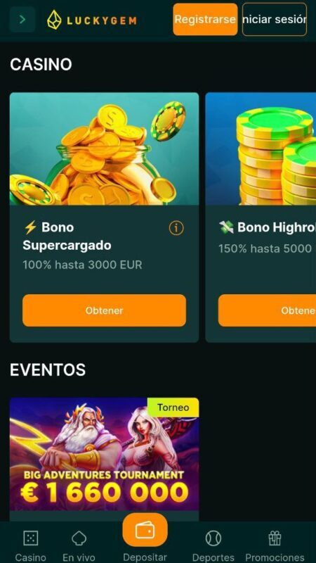 Bonos y promociones en Luckygem Casino
