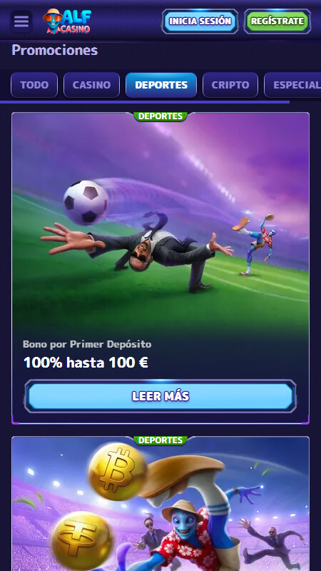 Alf Casino Casa de Apuestas Bonos y promociones