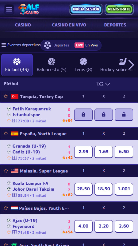 Alf Casino Casa de Apuestas Deportes