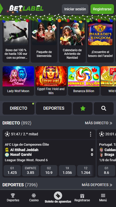 BetLabel casa de apuestas Liga MX