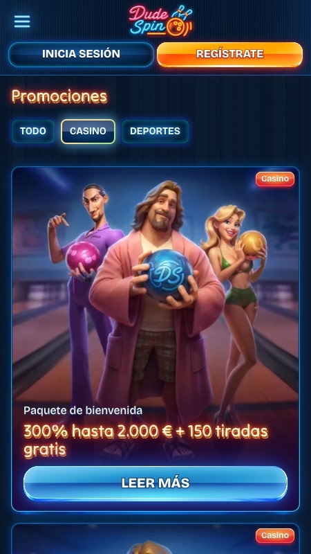 Bonos y promociones de Dudespin