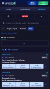 Apuestas deportivas en NLR Sportaza