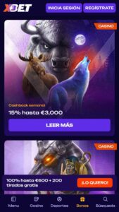 Bonos y promociones en X3Bet Casino