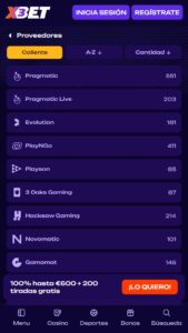 Proveedores de software de juegos online x3bet
