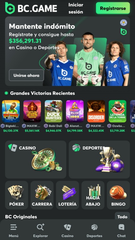 BCGame - Casino con Paypal en España