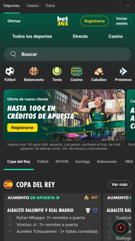 apuesta online en la casa de apuestas bet365