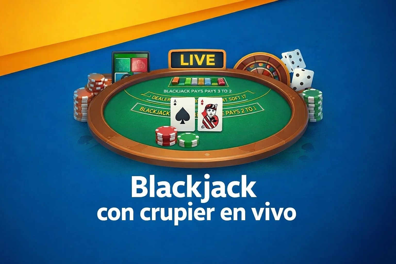 Blackjack con crupier en vivo