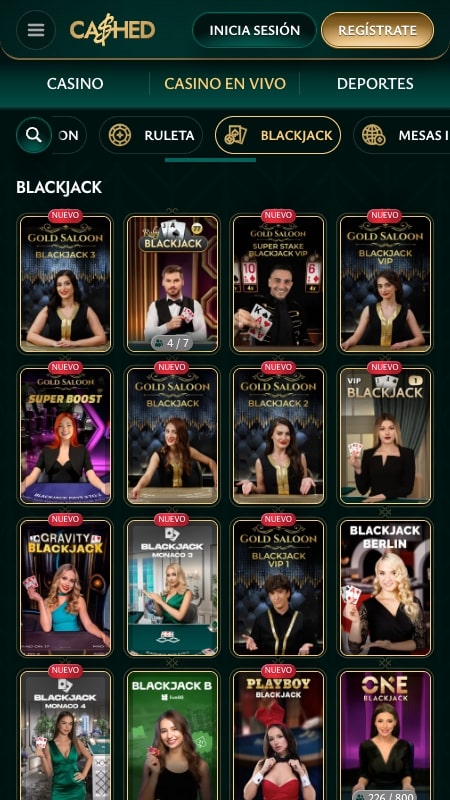 Cashed - Blackjack Online