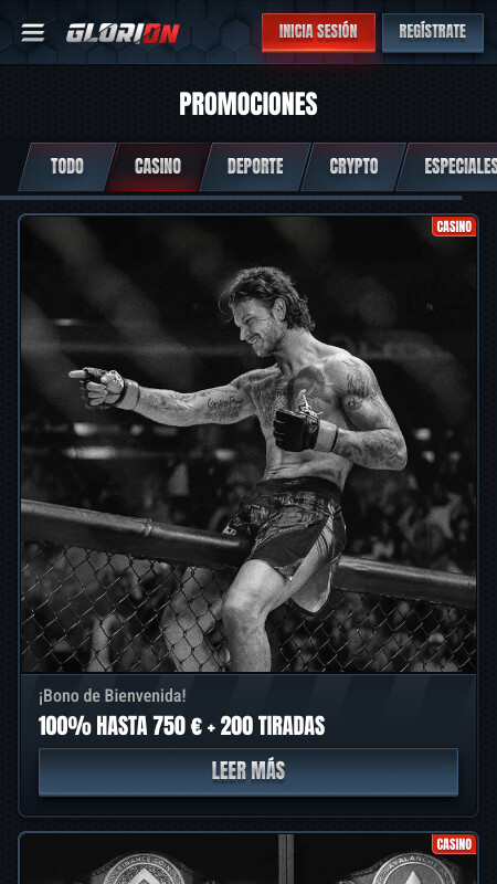 Bonos y promociones de Glorion