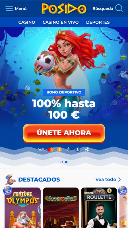 Página principal de Posido en línea