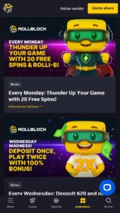 Bonos y promociones en Rollblock Casino