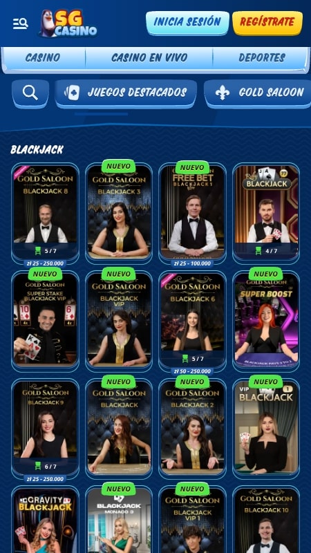 SG Casino - Blackjack Online