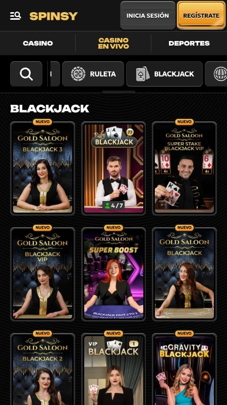 Spinsy - Blackjack Online