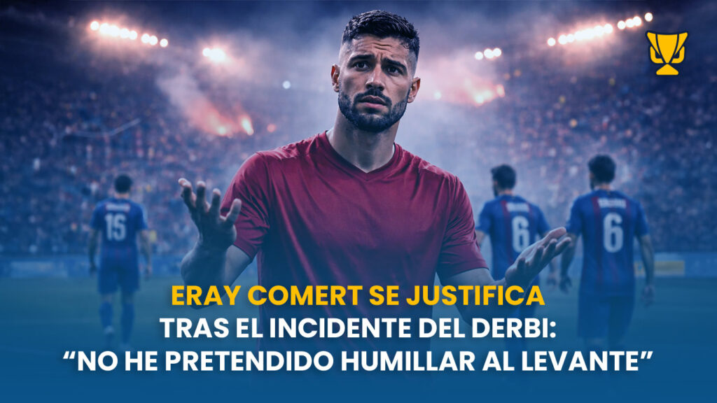 Eray Cömert pide disculpas tras la polémica celebración en el derbi: “No quise humillar a nadie”