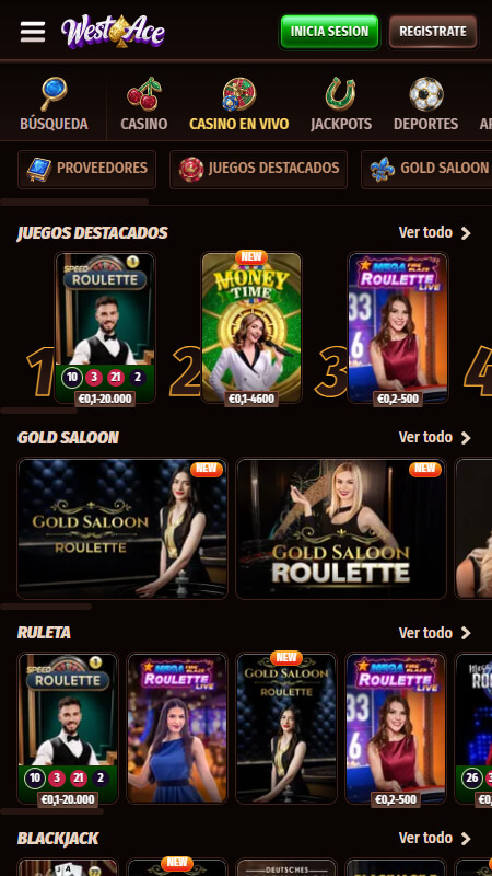 Westace casino en vivo