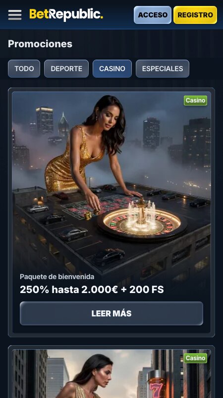 Bonos y promociones de BetRepublic