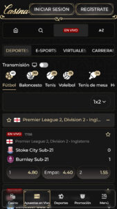 Casina apuestas en vivo