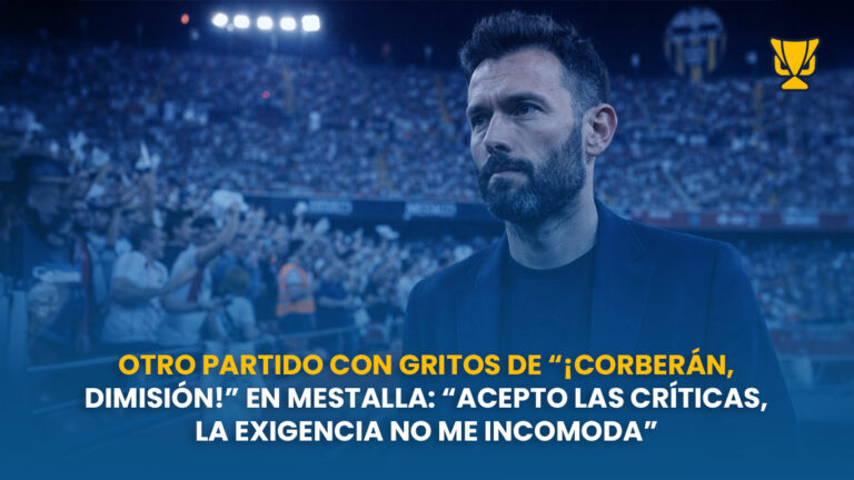 Mestalla vuelve a señalar a Corberán, pero el Valencia se agarra a la remontada para tomar aire