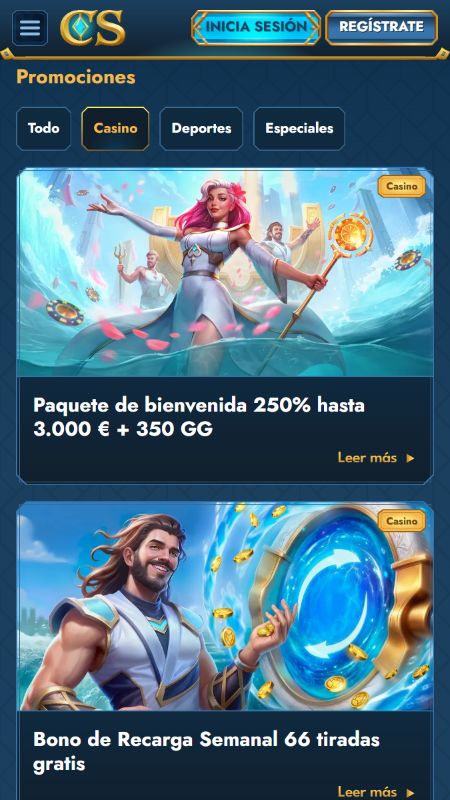Bonos y promociones en Casea Casino