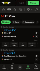 HolyLuck Apuestas en vivo