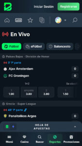 Betportal apuestas en vivo