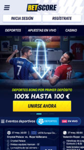 Betscore bono de bienvenida