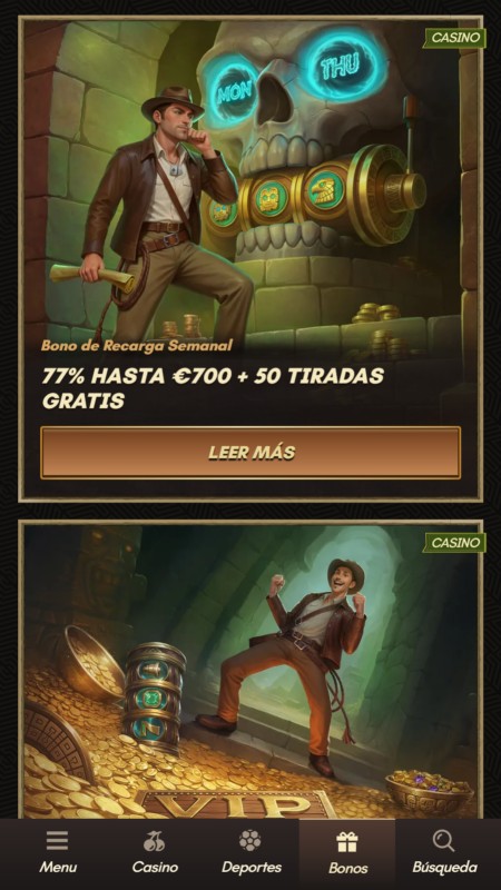 Sankra bonuses de casino