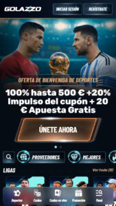golazzo bono de bienvenidas deportes
