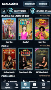 Golazzo Casino en vivo