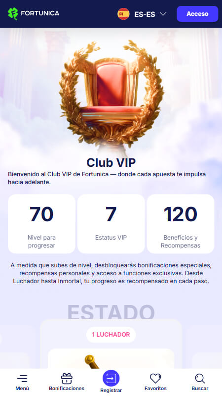 Fortunica Programa de fidelidad